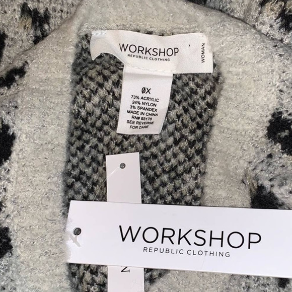 Workshop Republic Leopard Boho Sweater NWT - Picture 10 of 10